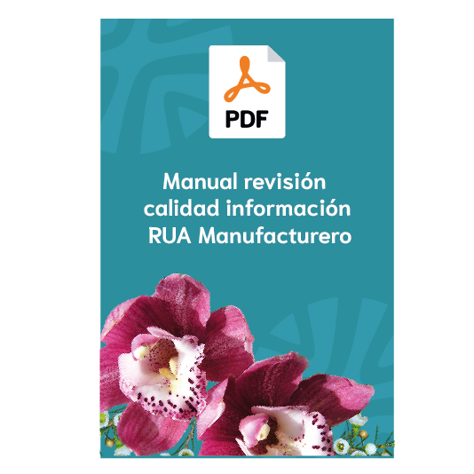 Manual de revisión de calidad de información RUA manufacturero