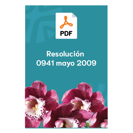 Resolución 0941 de mayo de 2009