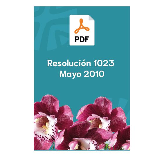 Resolución 1023 de mayo de 2010